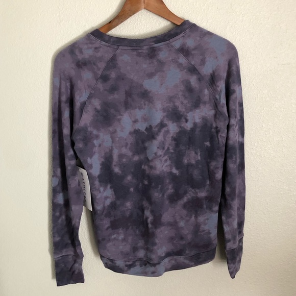 NWT Athleta mindset print sweatshirt purple tie dye size S - Picture 10 of 11